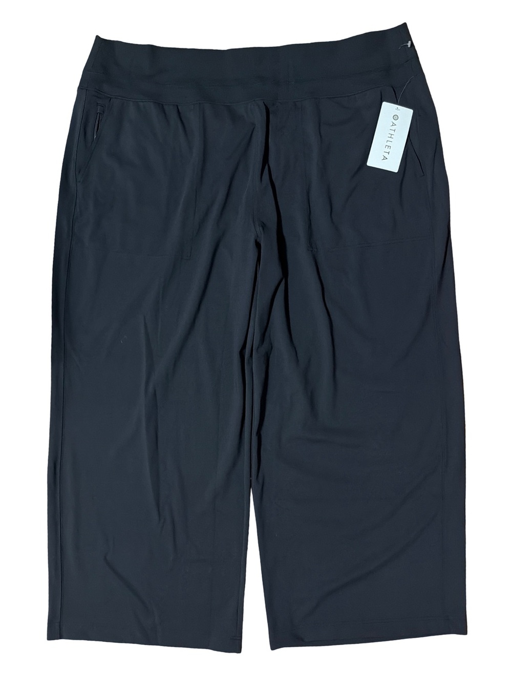 Athleta Black Stratosphere Wide-Leg Track Pants- Size 3X